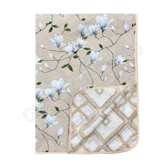 Покрывало двухстороннее 180*220 п/э Комфорт "Цветочная нежность"