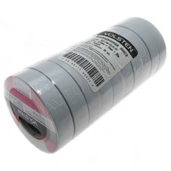 Изолента Volsten V02-7W-18*19-20 (0.18*19мм белая) 20м
