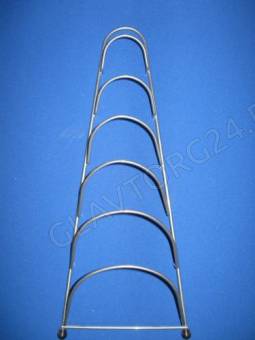 Подставка д/крышек (19,5*9*46см) хром АЛТ 08С/10шт