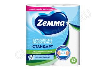 Полотенце бумажные ZEMMA 2-сл. 2 рул 11,2м (лист-23*22) /12