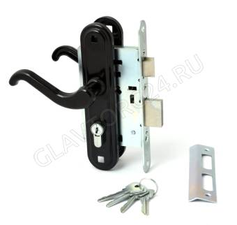 ЗАМОК ВРЕЗНОЙ ЗВ 4-3.02 (черный)(15)