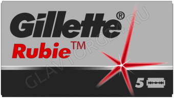 Лезвия Gillette Rubie Platinum 5шт в уп/20уп на карте 