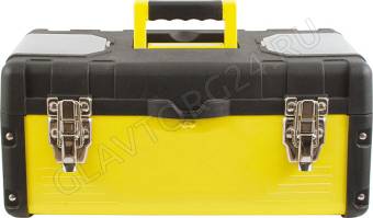 Ящик для инструмента пластиковый 16" 40х20х19см металл.замки, стенки стальные/65591