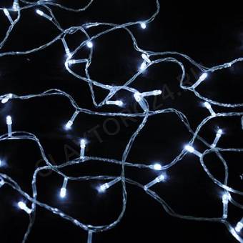 СНОУ БУМ Гирлянда электрическая вьюн 9м, 100 LED, белый, мерцание, прозр. провод, 220В