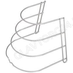 ПОДСТАВКА Д/СКОВОРОДОК 4-Х ЯРУСНАЯ 27*24*22СМ ХРОМ/10 арт. 768-745