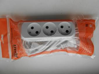 Удлинитель сетевой СТАНДАРТ 3 гн ПВС 2*1,5 7м