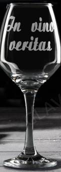 Бокал для вина 350 мл "In vino veritas", гравировка 7305056