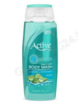 ACTIVE Гель для душа парфюмированный CARE & BEAUTY. Освежение. С экстрактом мяты и алоэ вера, 400 мл
