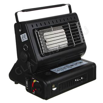 Обогреватель газовый Ермак 1300Вт + плитка пьезо 