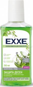 EXXE Ополаскиватель для полости рта  "Защита десен" (зеленый), 250 мл/24