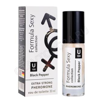 Туалет вода с феромон унисекс Formula Sexy Black Pepper U108 (Формула Секси Блэк Пеппер U108) 30 м