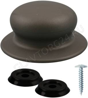 Ручка для крышки с саморезом (серая) МГ76-280