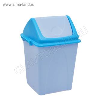 Ведро Премиум 14,5л с плавающей крышкой голубое Т166