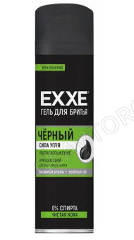 EXXE MEN Гель для бритья 200мл ЧЕРНЫЙ (Для всех типов кожи) /6шт