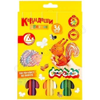 Карандаши 36цв Каляка-Маляка/трехгранные/ карт. коробка, европодвес КТКМ36