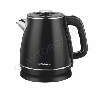 Чайник электрический SAKURA SA-2186BK 1,8л 1,8кВт нерж.сталь черный