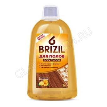 BRIZIL для мытья пола 1л, свежесть цитрусов/10