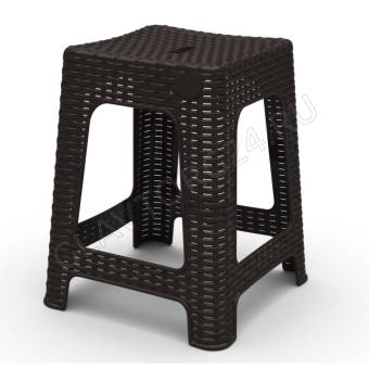 Табурет квадратный Rattan горький шоколад