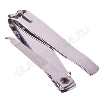 GALANTE Книпсер для ногтей с пилкой, 8см, хром, металл