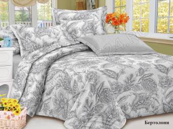 КПБ 2сп Макси Satin collection Микросатин БЕРТОЛОНИ Под175*215+Пр215*220+2Нав(70*70)