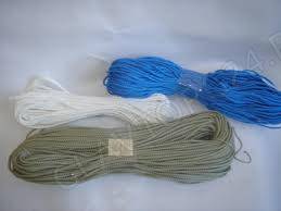 Шнур вязаный д.6мм 20м белый,цветной
