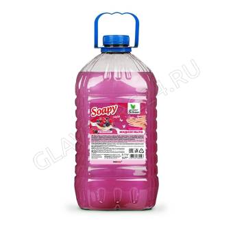 Жидкое мыло "Soapy" light 5л эконом "Ягодный десерт" Clean&Green /2