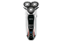 Бритва CENTEK CT-2159 роторная 3 головки аккумулятор+сеть сухое, влажное бритье хром-черный — фото