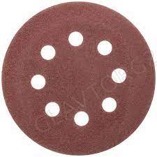 Круги шлифовальные с отверстиями (липучка), алюминий-оксидные, 125 мм, 5 шт. Р 150