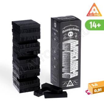 Настольная игра "Падающая башня", 54 бруска, 14+   4571708