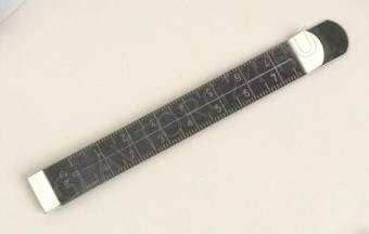 Линейка металл см/см 11*1,3см (фас 12шт цена за шт) 1529694