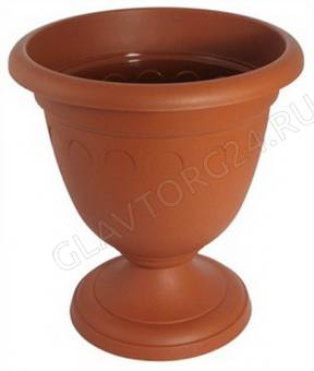 Вазон высокий Колывань 0,8л д 14 терракотовый С132Т