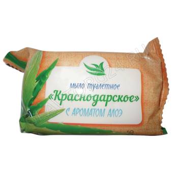 Туал.мыло 90г п/п обертка Краснодарское  Алое/72шт, Меридиан