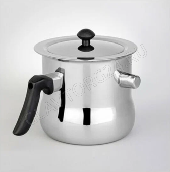 МОЛОКОВАРКА 2,0Л СО СВИСТКОМ И КРЫШКОЙ НЕРЖ. СТАЛЬ/6 арт. 916-426