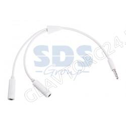 Разветвитель аудио REXANT 18-1100 2 гнезда штекер 3,5мм белый