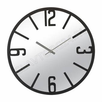 Часы настенные РУБИН Моменты круглые 40см черный открытая стрелка