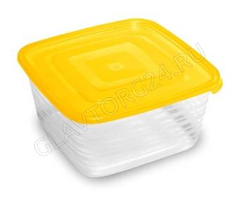 Контейнер для продуктов (СВЧ) "Унико" квадратный 1,4л С210