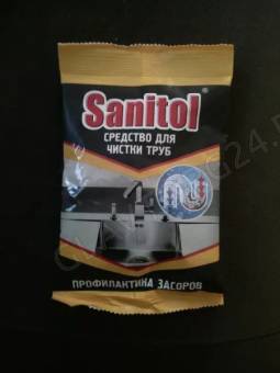 СЕЛЕНА Sanitol Антизасор 90гр. д/очистки труб,хбк