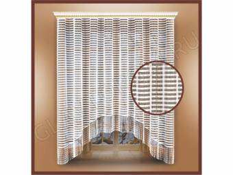 Занавеска для кухни 10с6417 185*250см белый