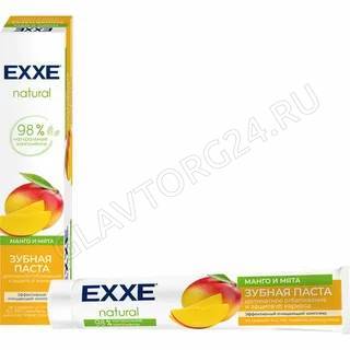 EXXE Зубная паста 75мл Natural Манго и мята вывод