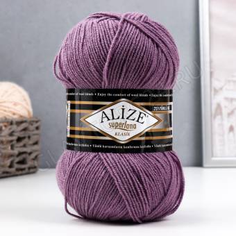 Пряжа "Superlana Klasik" 25% шерсть, 75% акрил 280м/100гр (312) 7390654