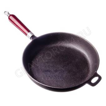Сковорода 26см чугун выс=5,5см дерев. ручка VETTA арт. 808-007