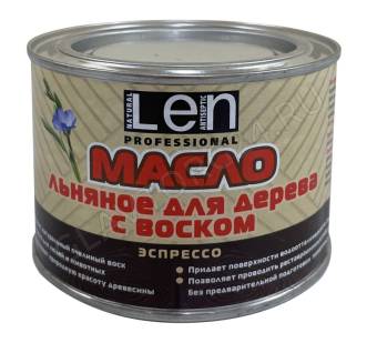 Масло льняное с воском "LEN" Эспрессо 400 гр./6шт