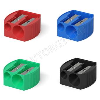 Точилка 2отв. пластик MULTI ассорти Erich Krause