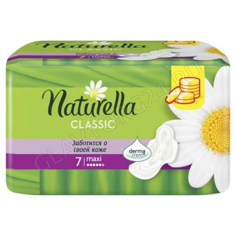 Натурелла Classic прокладки ароматиз с крылышками Camomile Maxi Single 7шт 5кап 