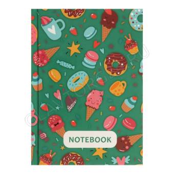 Блокнот А6 40л кл Calligrata Candy Notebook, тв обл 9319973