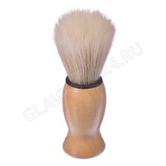 Помазок ЮниLook искусственная щетина деревянная ручка 9,5*3см коричневый