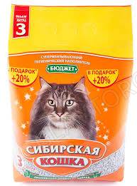 Сиб.Кошка Наполнитель Бюджет3л (гранулы гидросиликата кальция 2-10мм)