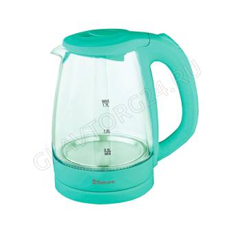 Чайник электрический SAKURA SA-2733GR 1,7л 2,2кВт стекло мятный