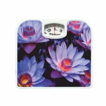 Весы напольные механические SAKURA SA-5000-11 130кг Цветы 