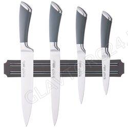 НАБОР НОЖЕЙ 5пр AGNESS С МАГНИТНЫМ ДЕРЖАТЕЛЕМ И РУЧКОЙ ИЗ НЕРЖ.СТАЛИ/6 арт. 911-048